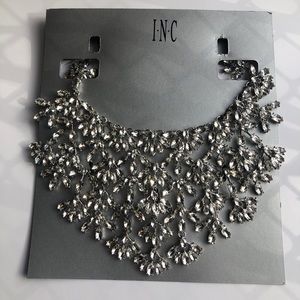 Silver statement necklace